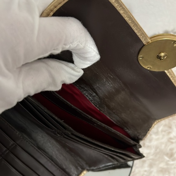 Coach Signature Clutch Wallet - Brown and Gold - Picture 9 of 16